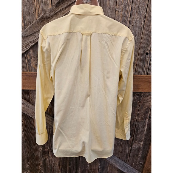 Nautica yellow slim fit wrinkle resistant yellow long sleeve button up EUC - - Picture 2 of 7